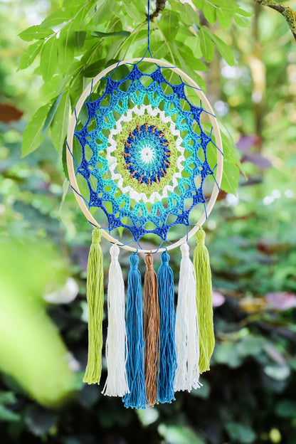 Häkelset Traumfänger mit Mandala