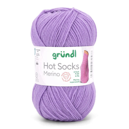Kit de tricot pour 2 paires de chaussettes colorées en laine mérinos