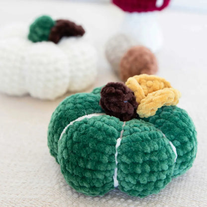 Häkelset Herbstdeko Kürbis, Pilz, Eicheln und Blätter