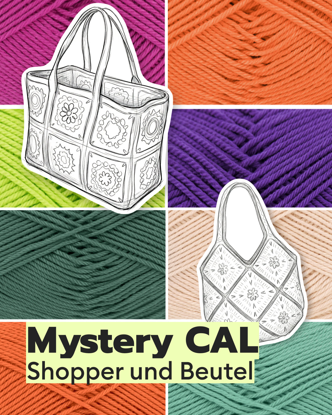 Häkelset Kombi-Set Mystery Crochet Along