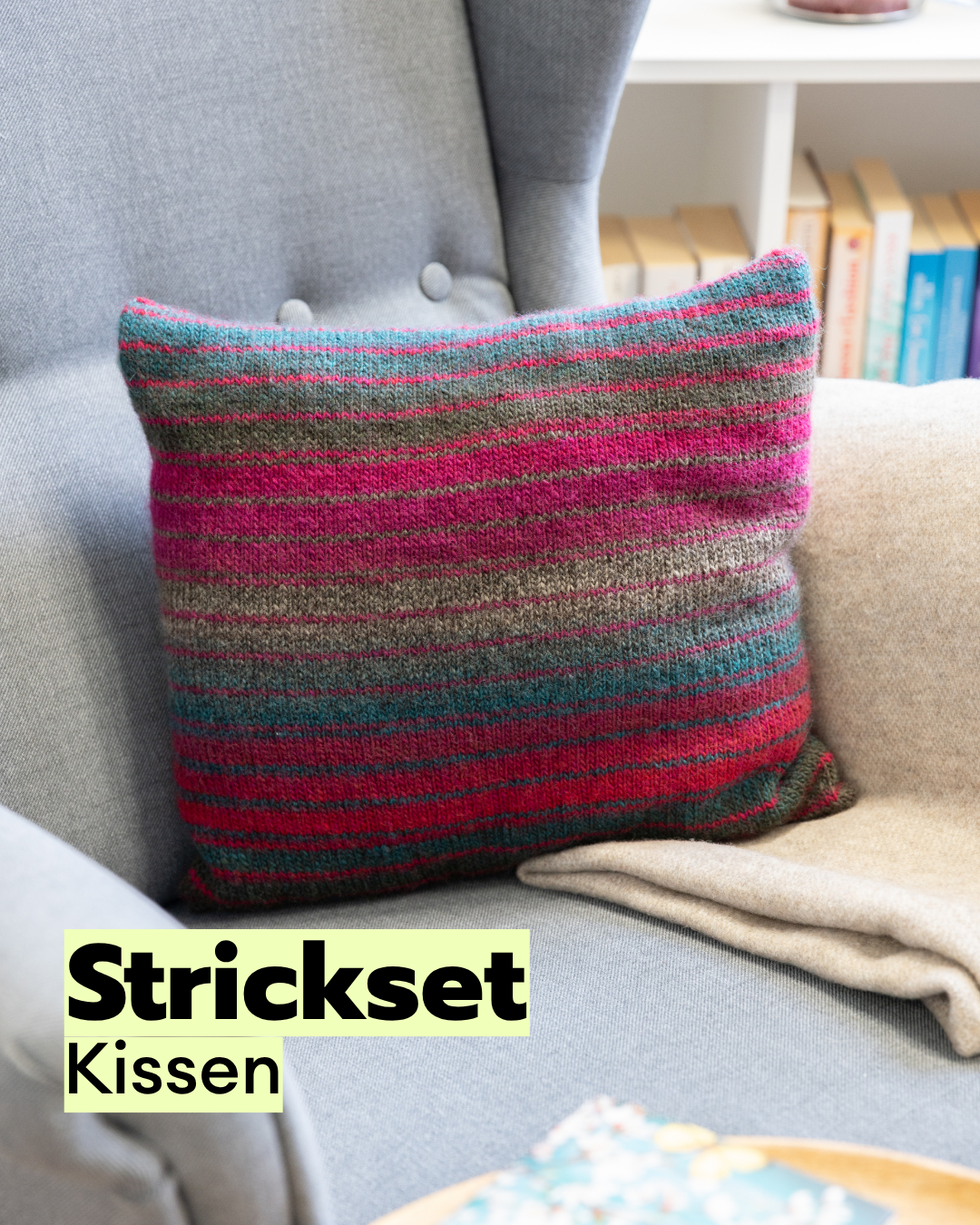 Strickset Kaja Kissenhülle