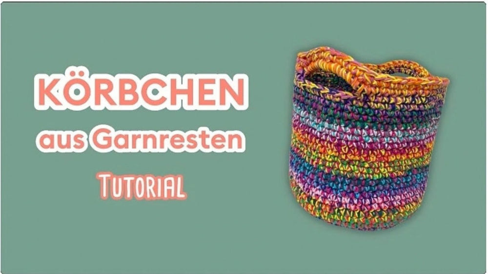 Körbchen aus Garnresten