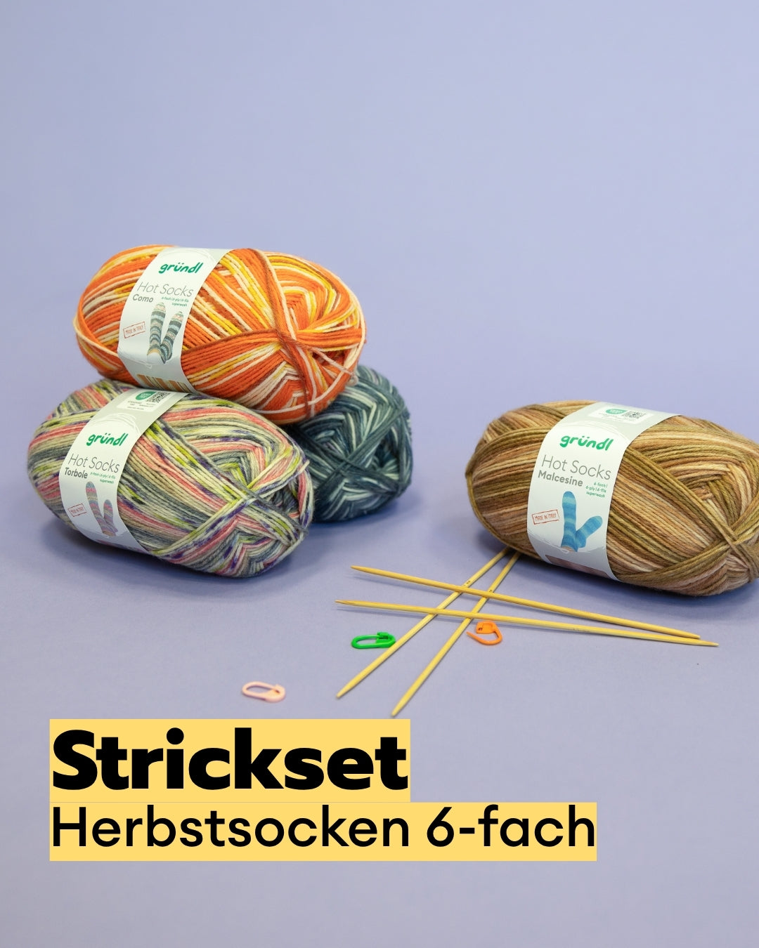 Strickset Herbstsocken 6-fach