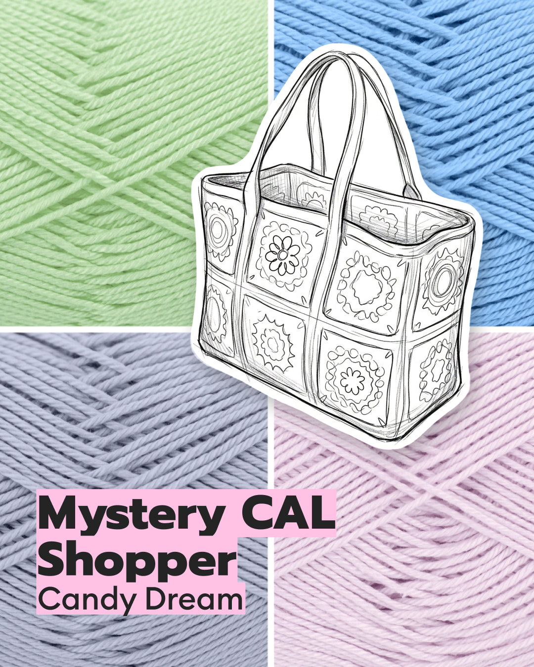 Häkelset Shopper Mystery Crochet Along