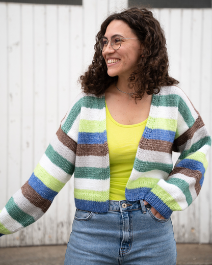 Strickset Paulina Cardigan Stripes
