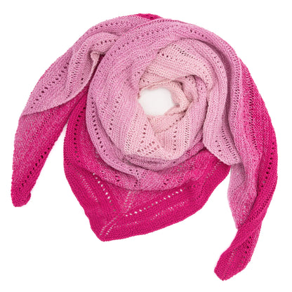 Strickset Jasmin Dreieckstuch mit Fallmaschen-Lochmuster