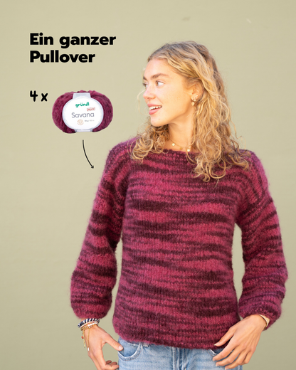 Strickset Peonia Pullover