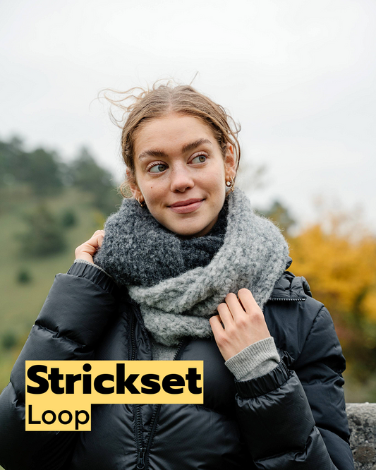 Strickset Loop aus Alpaka