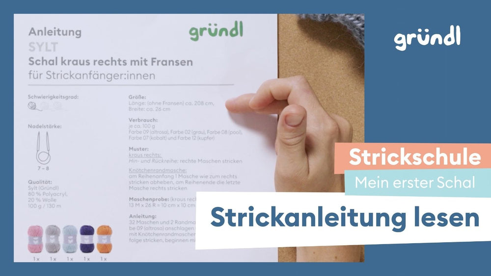 4. Strickanleitung lesen