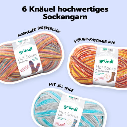 Strickset Hot Socks Neuheiten - 4-fach