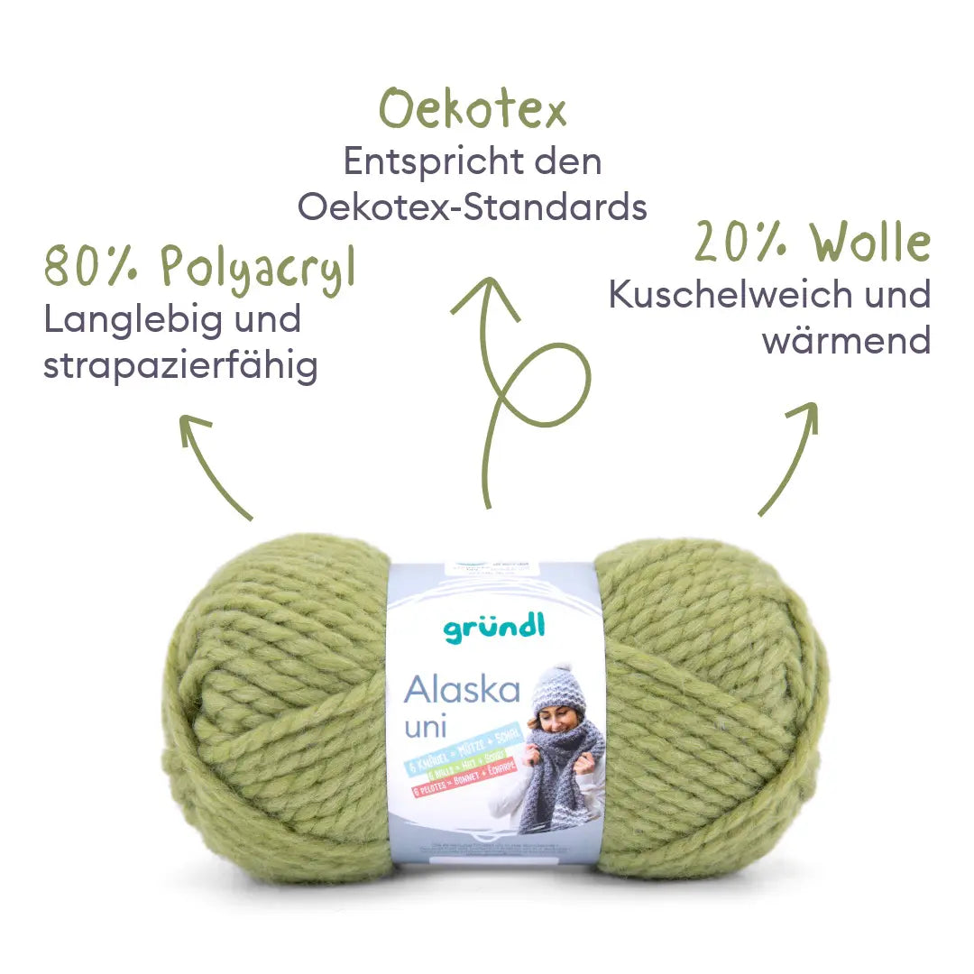Strickset Mütze und Schal