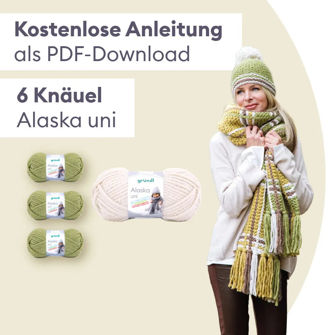 Strickset Mütze und Schal