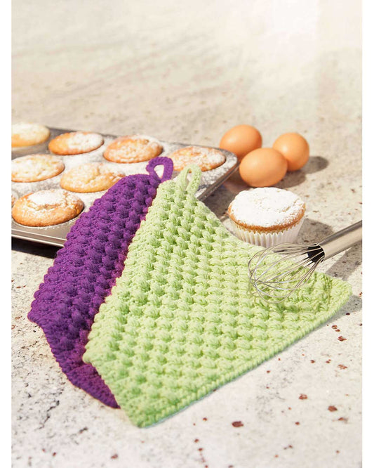 Anleitung Topflappen mit Noppen