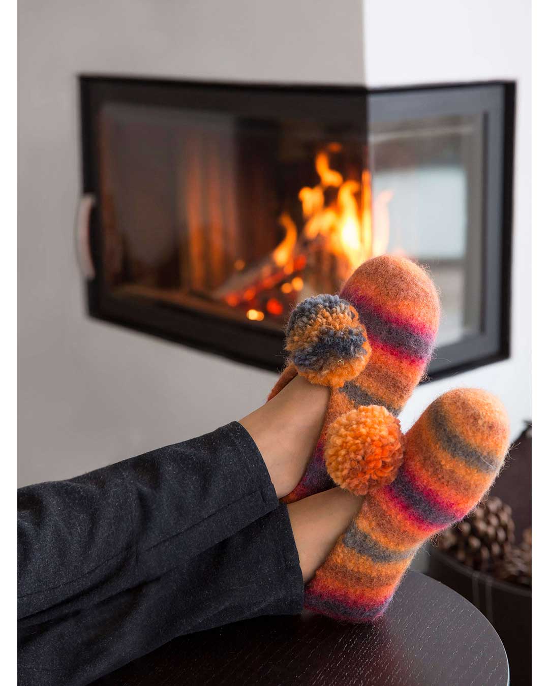 Felted slippers