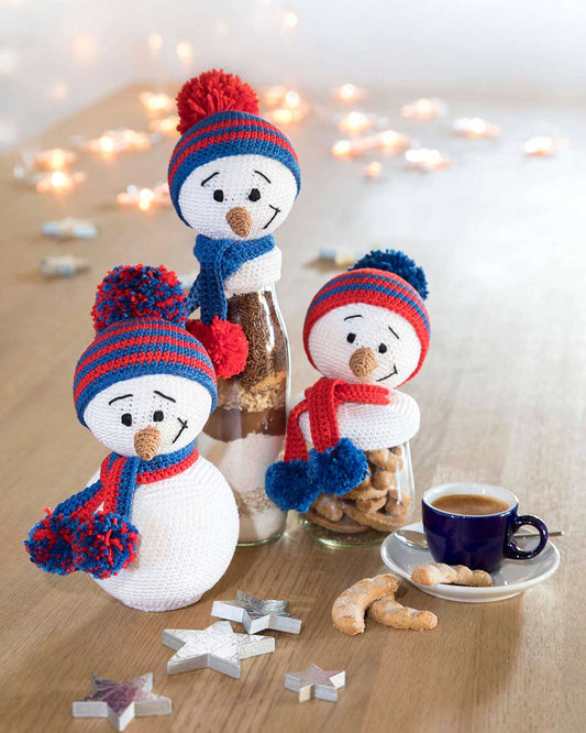 Schneemann und Schneemann-Geschenkgläser