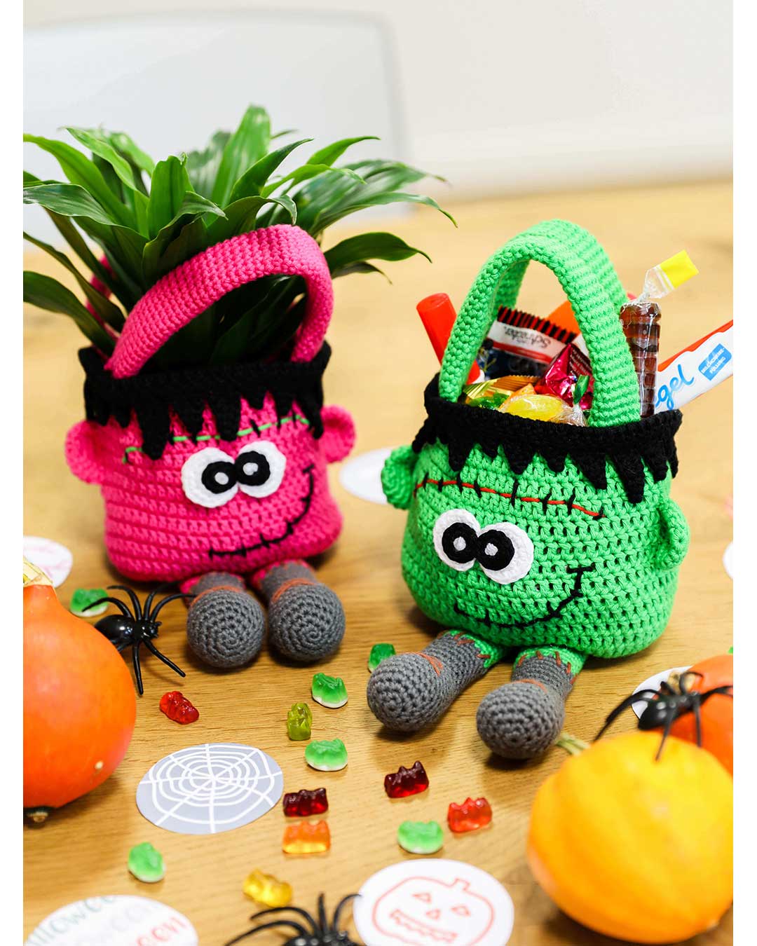 Anleitung Bonbontasche Monster Franky