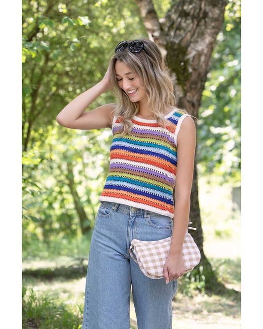 Anleitung Buntes Sommertop