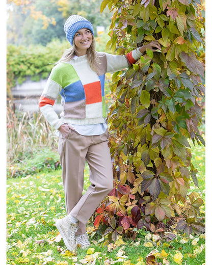 Colour-blocking pullover
