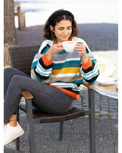 Sweater with stripes