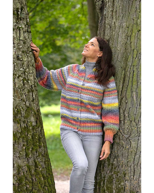Anleitung Luminosa Cardigan mit Farbverlauf Top Down