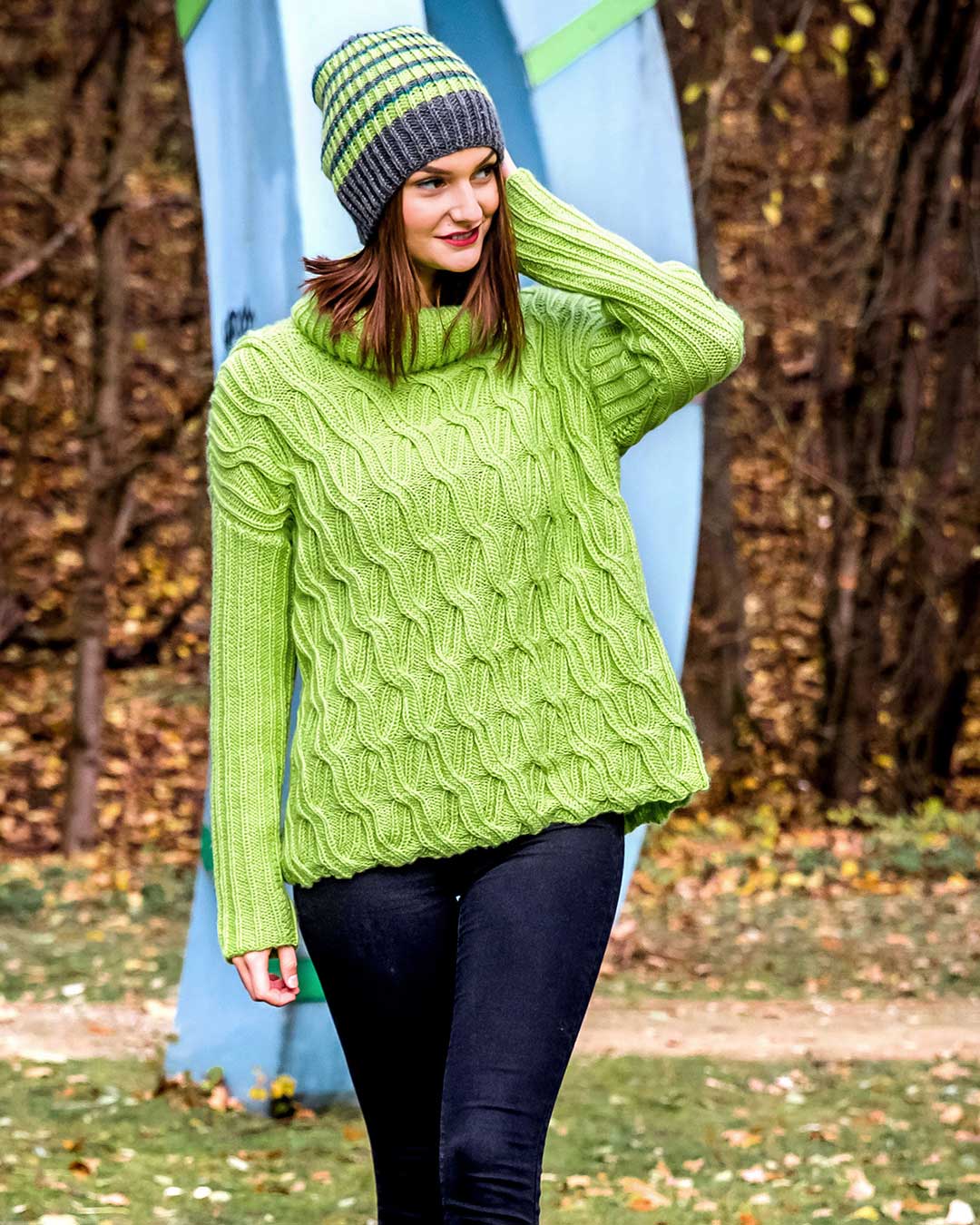 Anleitung gestreifte Beanie-Mütze