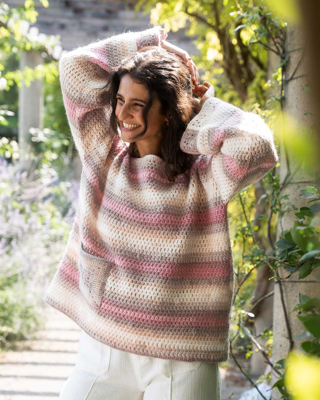 Häkelpulli mit Granny Squares