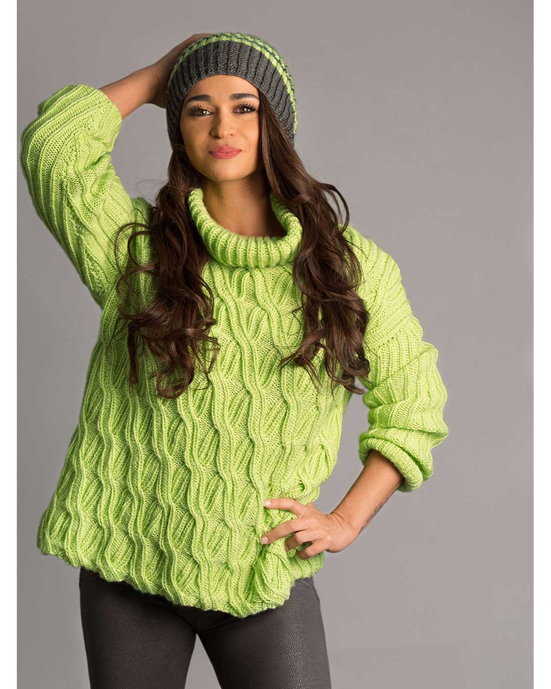 Anleitung Happy Uni Zopfmusterpulli