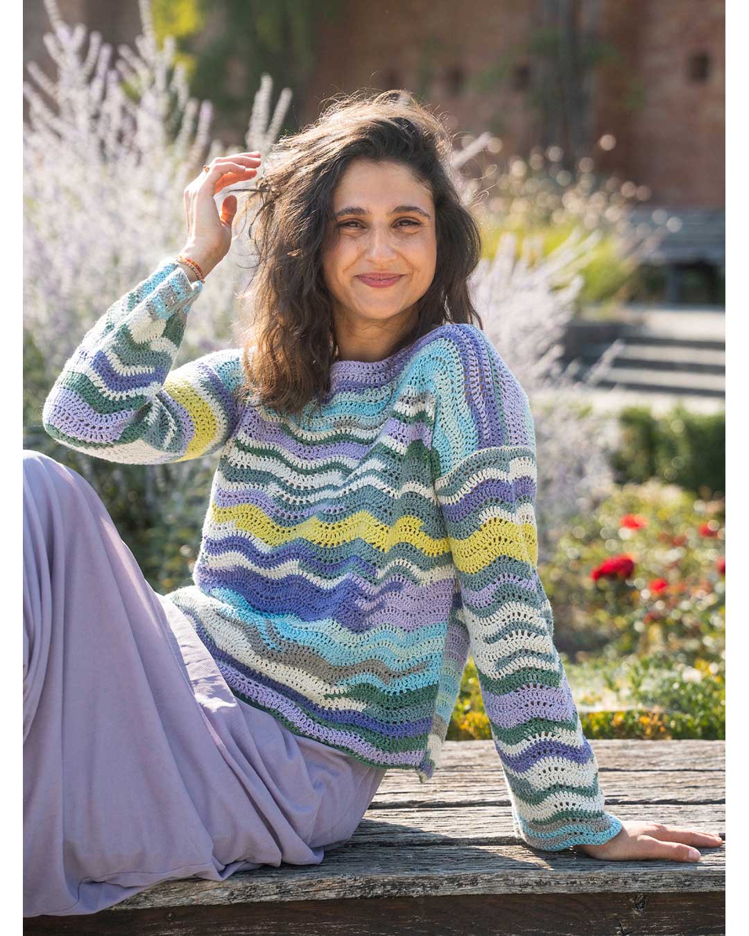 Instructions "Wave Rider" Crochet Sweater