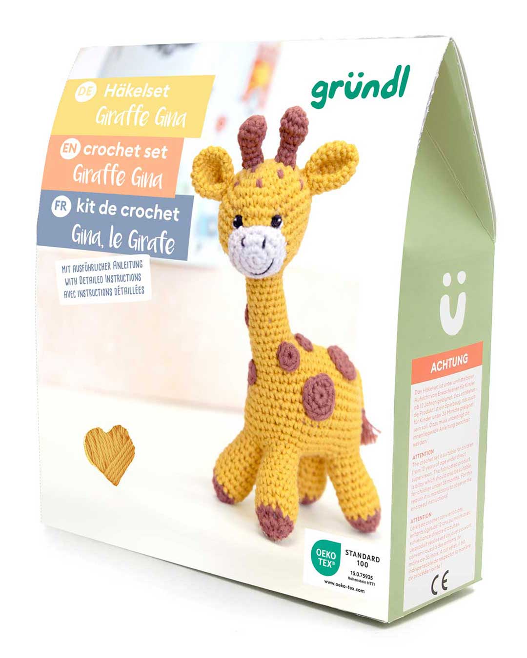 Häkeltiere, Häkelset in BOX - Giraffe