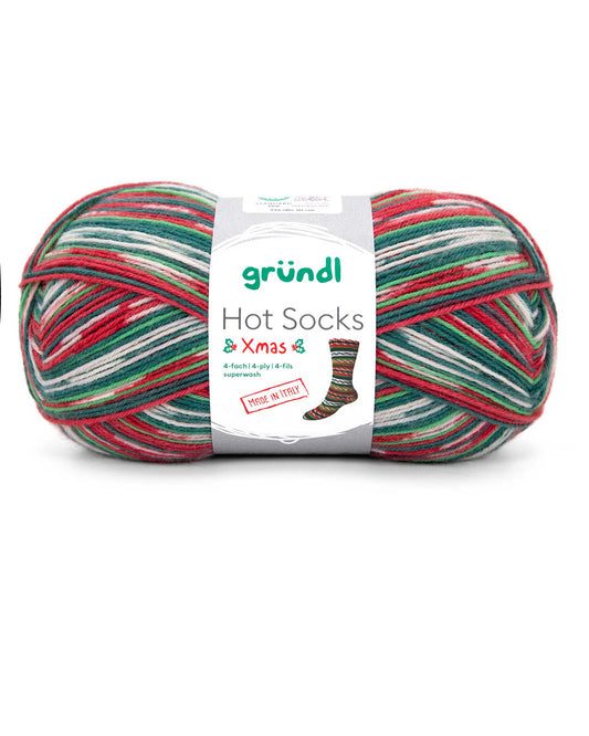Hot Socks XMAS print, 4-fach