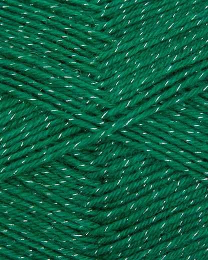 Hot Socks XMAS uni, 4-fach mit Glitter (Silberfarben)
