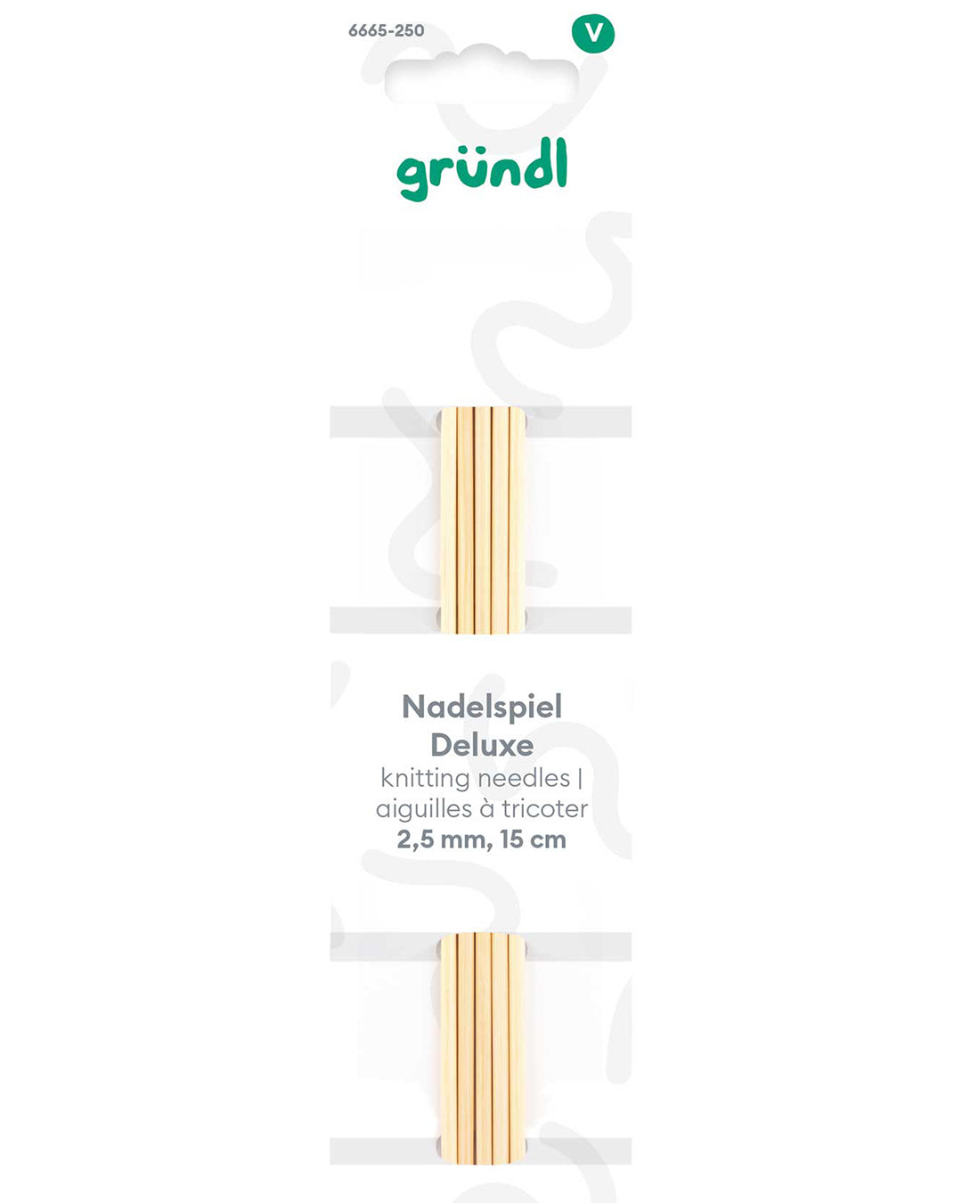 Deluxe double-pointed needles, 15 cm