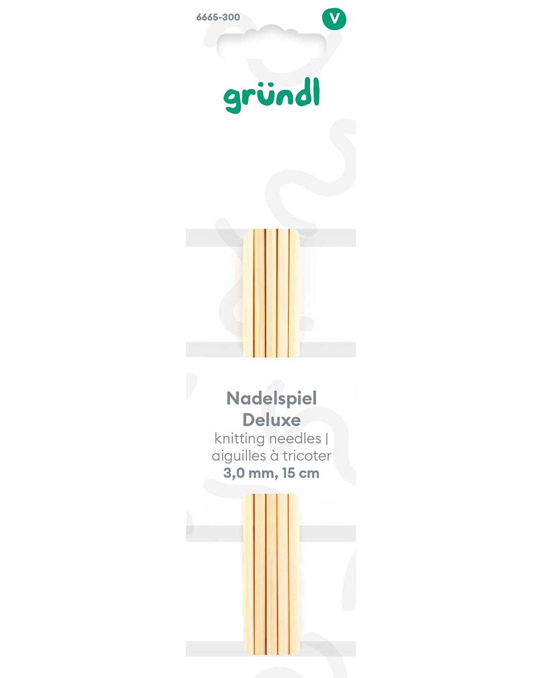 Deluxe double-pointed needles, 15 cm