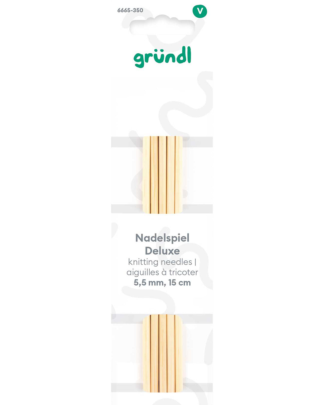 Deluxe double-pointed needles, 15 cm